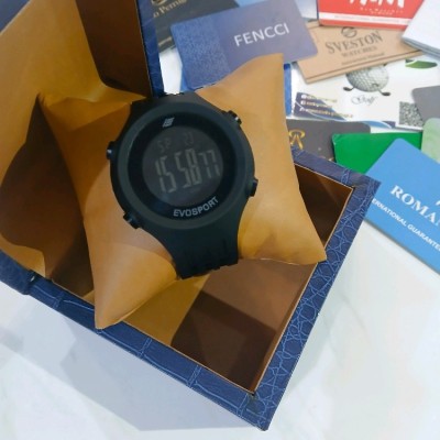 ساعت مردانه و زنانه EVOSPORT فضایی موتور ژاپن مدل 1803G مشکی