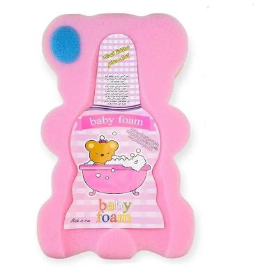 ابر وان محافظ و کمک حمام کودک و نوزاد اسفنجی ( صورتی )