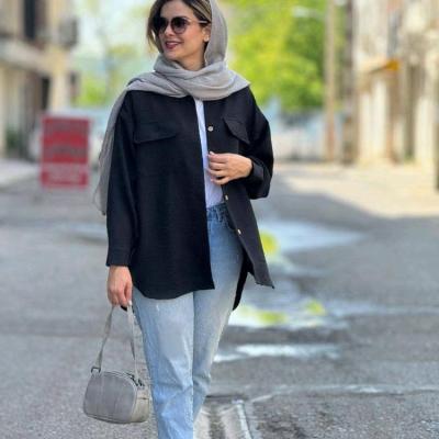 مانتو اسپرت زنانه ابروبادی مدل شومیزی عیدانه