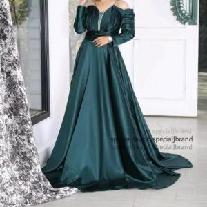 پیراهن مهمانی زنانه ساتن آمریکایی موجودی بپرس مدل ساتیا