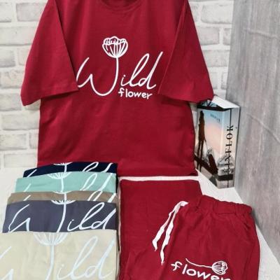 ست تیشرت شلوار بگ قواره بزرگ-154169