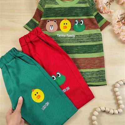 تیشرت شلوارک بچگانه Family friend مناسب 4 تا 7 سال