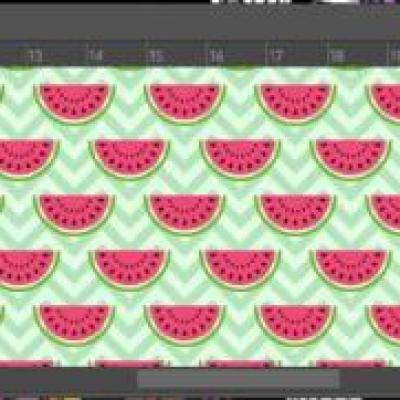 پارچه پترن طرح هندوانه برند رسام