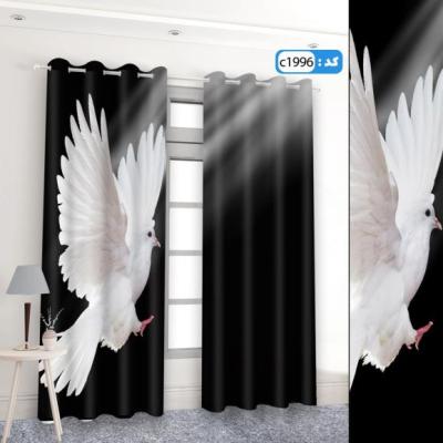 پرده تصویری طرح پرنده سفید برند پرنا