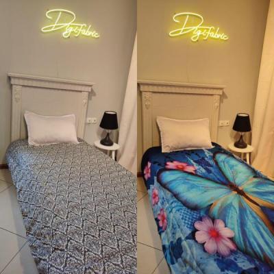 لحاف یک نفره طرح پروانه و پترن