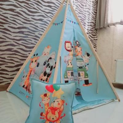 چادرسرخپوستی آبی اسمانی برند نگارکیدز