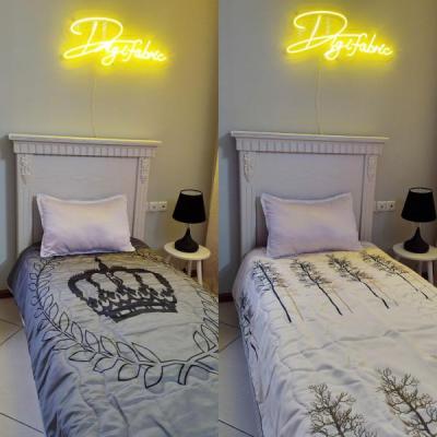 لحاف یک نفره طرح تاج طوسی و درخت