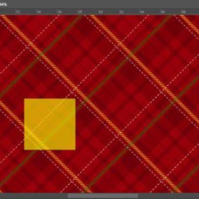 پارچه پترن طرح چهارخونه بزرگ برند رسام