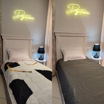 لحاف یک نفره طرح هندسی و شش ضلعی