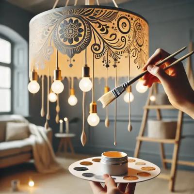 لوستر سقفی با طرح دلخواه