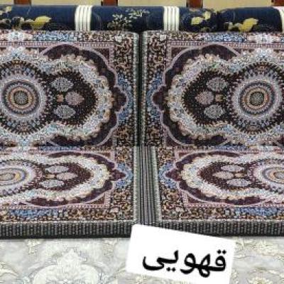 مبل خلیجی 5 تکه طرح مبل‌نما با پارچه مخمل شانل هزینه ارسال پس کرایه بامشتری