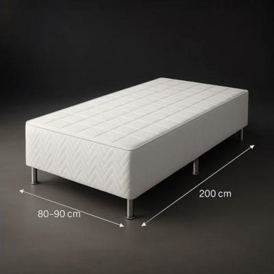 پایه و باکس تشک فلزی ( تخت خواب هتلی ) تک نفره ( 90 × 200 cm )