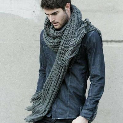 شالگردن دست بافت همراه کلاه مدل انگلیسی مردانه و زنانه