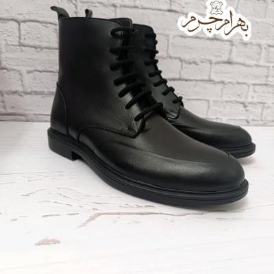 نیم بوت مردانه اسپرت چرم طبیعی دستدوز مدل آلپ