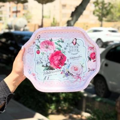 سینی طرح گل