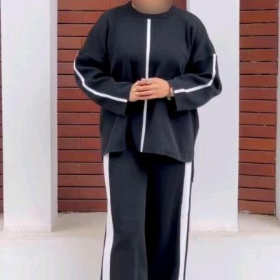 ست بافت بلوز شلوار زنانه دخترانه فری سایز تا50