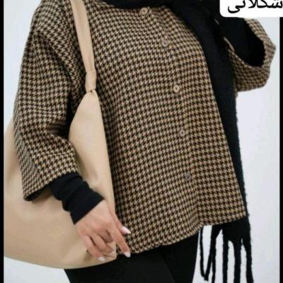 پانچو زنانه پشمی مدل پیچازی