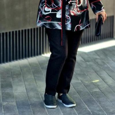 شلوار فوتر دورو کوبیده مشکی زندیه