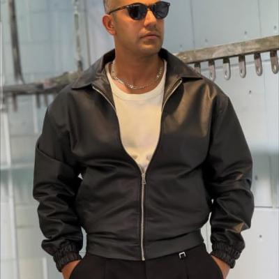 جکت چرم مردانه باکسی