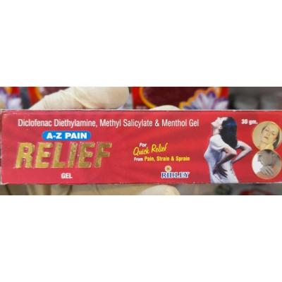 ترکیب گیاهی اصل پماد ژل تسکین درد A-Z مدل Relief با ترکیبات 50گرم