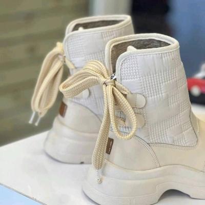 نیم بوت زنانه مدل پشت بندی | با رویه کاپشنی و زیره پیو-156835