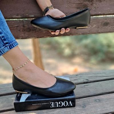 کالج زنانه | با رویه چرم صنعتی بزرگ پا (سایز 37 تا 42)