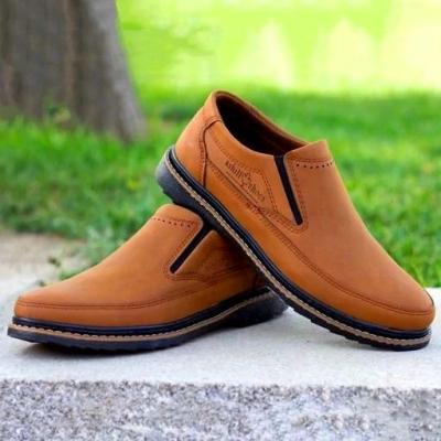 کفش مردانه رسمی مدل سورن کشی رنگ عسلی پرفروش باحداقل سود ارسال رایگان