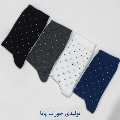 جوراب مردانه ساقدار خالخالی پک 12عددی