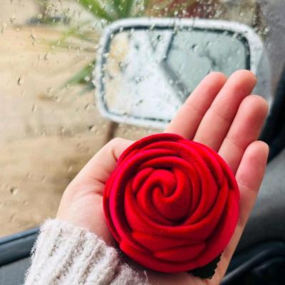 جعبه انگشتری مخمل رز در رنگبندی