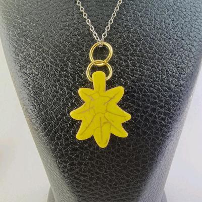 گردنبند دخترانه طرح برگ 102