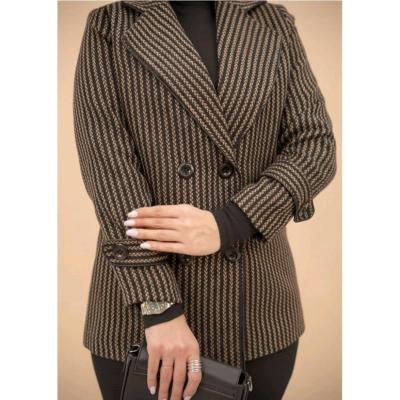 مانتو کتی زنانه پشمی پیردوبل گندم(موجودی سول شود)