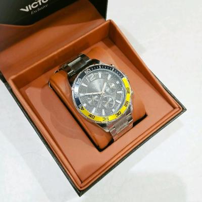 ساعت مچی عقربه ای مردانه VICTOR سه موتوره فعال فول تایم ژاپن مدل V1534