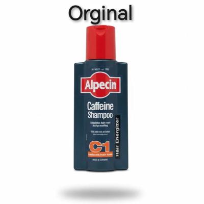 شامپو ضد ریزش مو آلپسین کافئین C1 تقویت‌کننده حرفه‌ای ریشه مو حجم 250میل