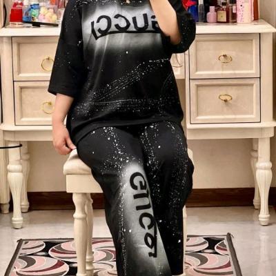 ست تیشرت وشلوار زنانه ست دخترانه نخ پنبه نفیس