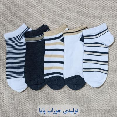 جوراب دخترانه راه راه پک 5 عددی