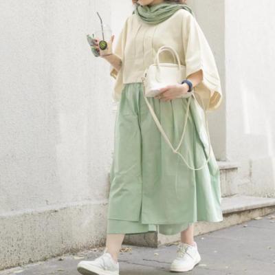 شومیز و دامن شلواری لینن نخ