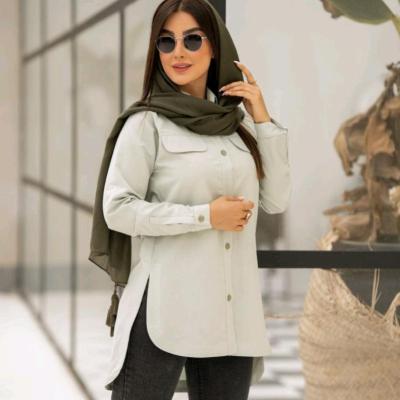 مانتو دانشجویی مدل یقه مردانه