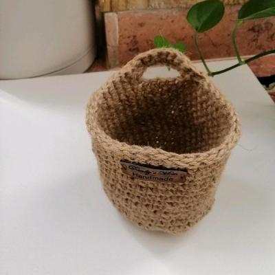 آویز کنفی دستبافت ساده و مینیمال