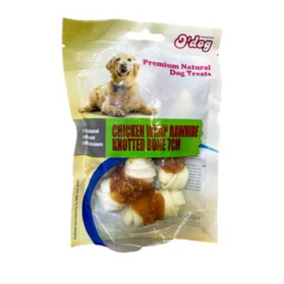 تشویقی سگ اداگ مدل رول پوست‌خام و مرغ با استخوان پیچی وزن 100 گرم
