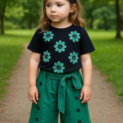 ست کراپ و شلوارک دخترانه