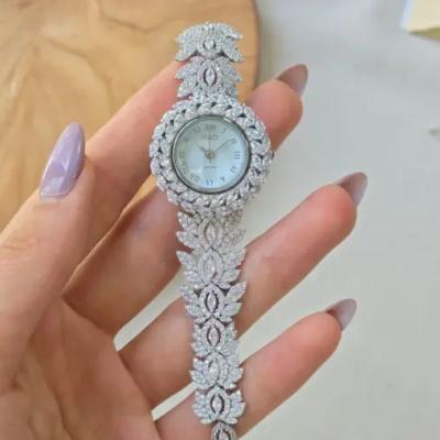 ساعت نقره زنانه جدید طرح هلال مال و گندم مدل PRM123
