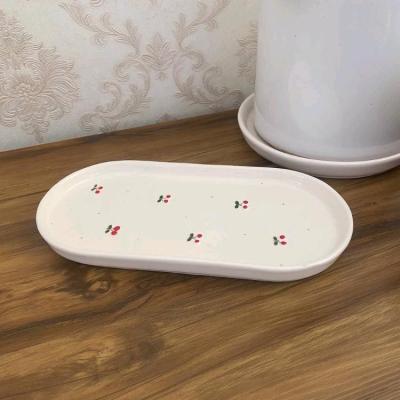 دیس بیضی سرامیکی گیلاسی