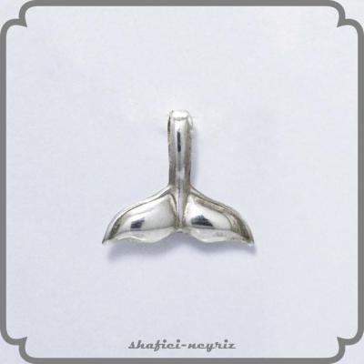 آویز نقره دم وال سایز بزرگ