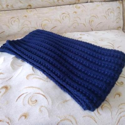 شالگردن دست بافت همراه کلاه مدل کشباف تیغ ماهی 20 در150