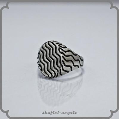 انگشتر نقره مردانه طرح ترک