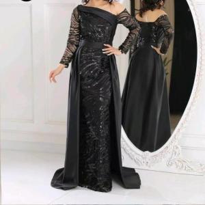 پیراهن شب زنانه مدل لباس مجلسی پولک دوزی