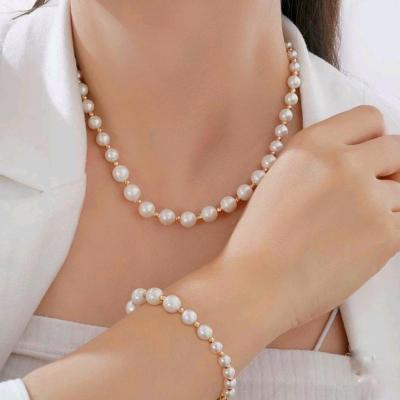 گردنبند دستبند و گوشواره مروارید پرورشی اصل