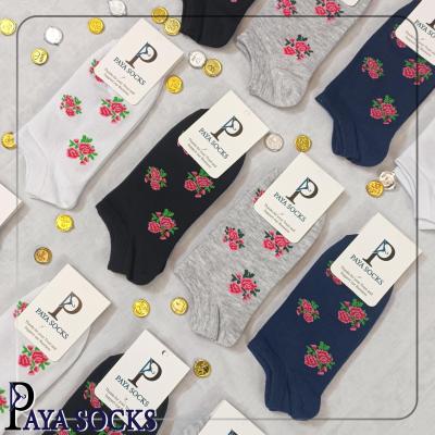 جوراب زنانه فانتزی گل گلی پک 12 عددی