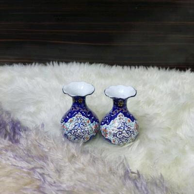 گلدان میناکاری روی مس مناسب هدیه