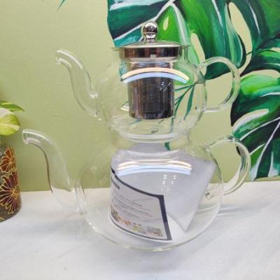 کتری قوری پیرکس صافی استیل.